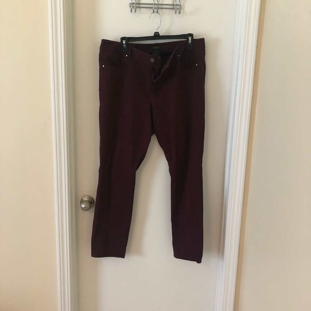 Ann Taylor burgundy pants